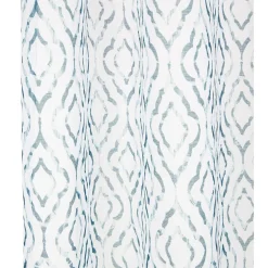 Voilage polyester 140x240cm imprimé bleu