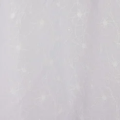 Voilage polyester 140x240cm motif floral blanc