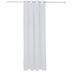 Voilage polyester 140x240cm tuffeté blanc