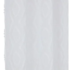 Voilage polyester 140x240cm tuffeté blanc