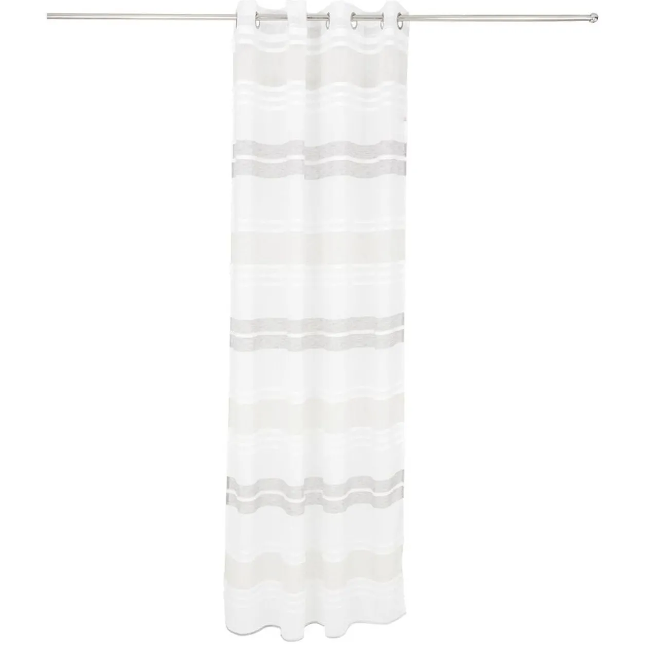 Voilage tufté beige 140x240cm