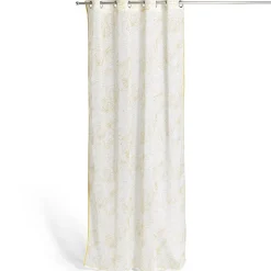 Voilage 140x240cm beige imprimé curry