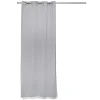 Voilage 140x240cm ligne surpiqûre polyester gris clair