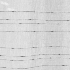 Voilage 140x240cm ligne surpiqûre polyester blanc